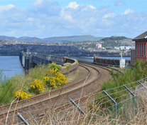 Rail Bridge Crossing River Tay