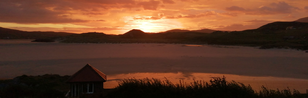 Sunet from Carnish over Uig Sands