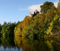 Invergarry Castle on Loch Oich